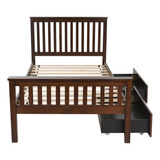 Cama 1.5 Plazas Cic Eloisa + Set 2 Cajones