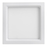 Painel Plafon Led Embutir Recuado 22,5x22,5cm 20w 4000k Cor Branco 110v/220v