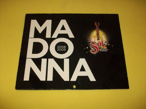 Madonna Revista Quien Calendario Sol 2008 - 2009 Usado 