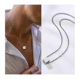 Collar Cubo Silver Space Hombre Mujer Moda Masculina 2021 1