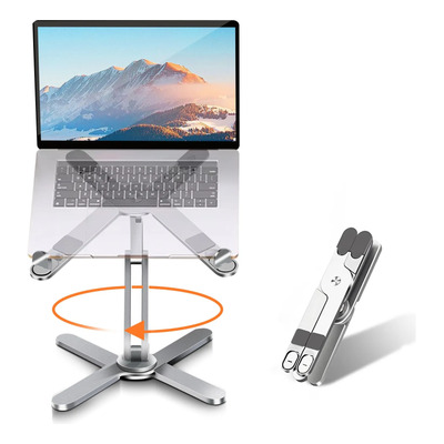 Soporte For Portátil Moallia Con Base Giratoria De 360