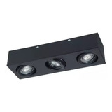 Plafon 3 Luces Moderno Dicroicas Apto Led Gu10