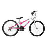 Bicicleta Bike Aro 26 Rebaixada Bicolor V-brake 18 Marchas