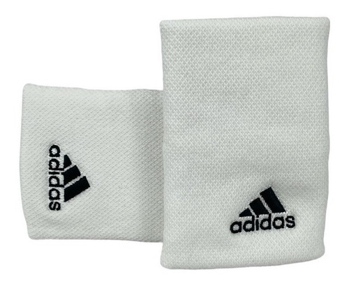 Munhequeira adidas Wristband Grande Branco E Preto