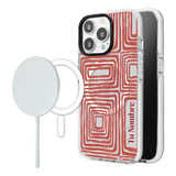 Funda Para iPhone Magsafe Mujer Abstracto Con Nombre