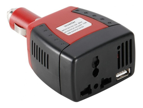 Inversor Carro 12v A 110 220 Vac Usb 75w Cargador Cigarrillo