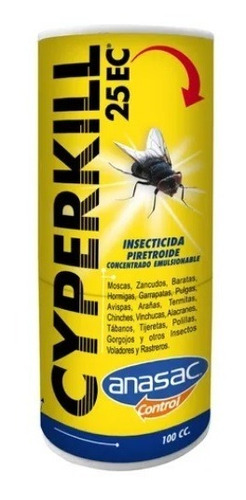 Cyperkill 25ec 50ml Plagas Int / Ext + 1 Atomizador 500 Ml 