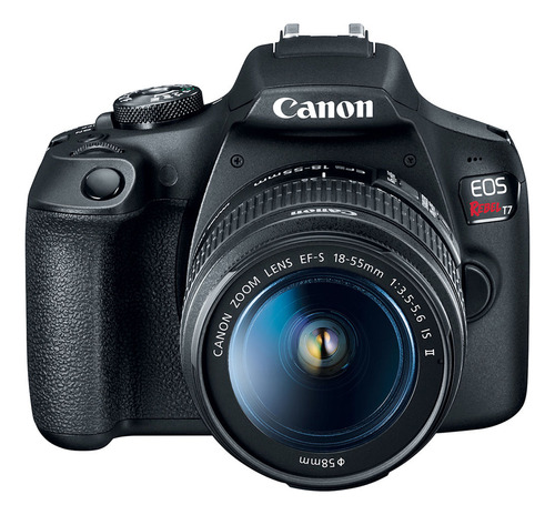 Câmera Canon Eos Rebel T7+lente Ef-s 18-55mm Is Ii Preta