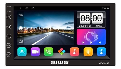 Radio Auto 2 Din Android Touch Hd De 7'' Aiwa Aw-a789bt