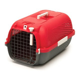 Guacal Para Gatos Catit Medium Rojo Cereza Talla M