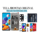 Tela Frontal Original A21s/a217+capin,+pelíc,3d+cola+vdr Cmr