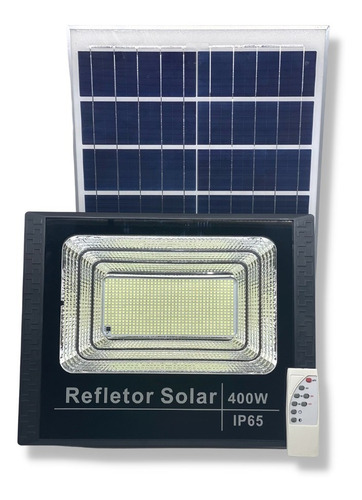 Refletor Solar Led Smd Holofote 400w Branco Frio