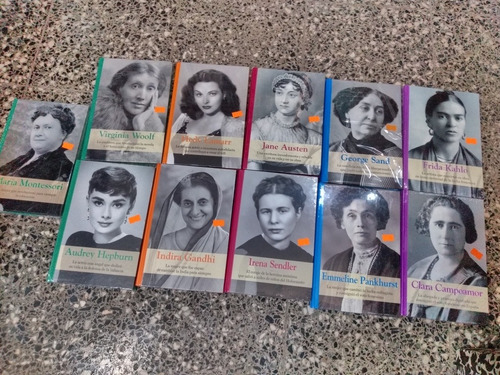 Lote X 9 Libros Colección Grandes Mujeres Rba Nuevo *