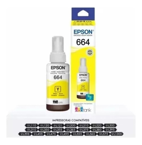 Tinta Epson Original T664 L395 L380 L375 L220 L455 L310 L120