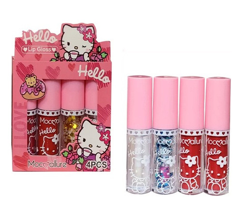 Set Dé Labiales Con Brillo Hello Kitty