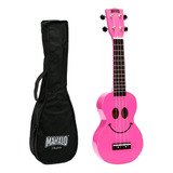 Ukelele Soprano De Madera - Mahalo Diseño Smile - Colores