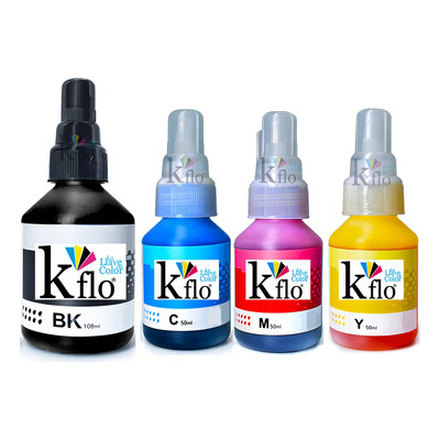 Kit 4 Tintas Kflo Compatible Brother DCP-T720W T520W T920 Pigmento y Dye | Meses sin interés