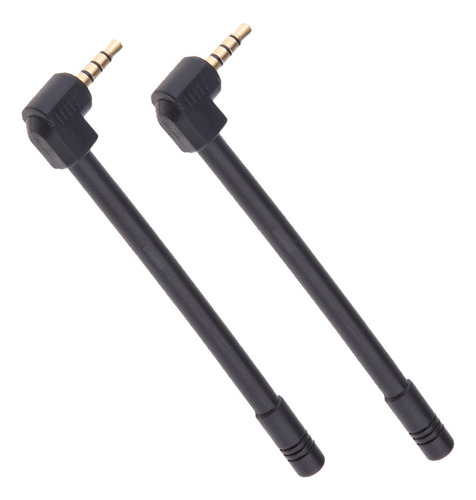 Aruoy 2pcs 3.5mm Jack Antena Fm Radio Tarjeta Bocina Señal