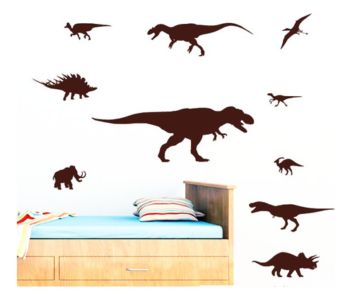 Vinilo Pared Adhesivo Decorativo Dinosaurios 182x56cms