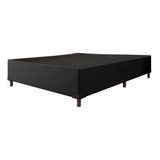 Base Cama Box Casal Corino Preto Premium (138x188x35)