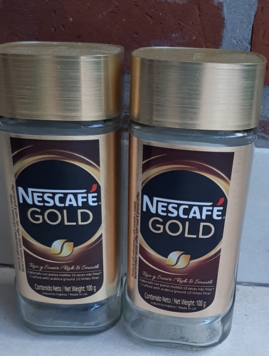 Lote Frascos Vacíos Nescafe Gold 100gr X 2 Unidades