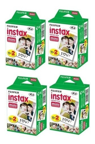 Pack X4 Película Fujifilm Instax Mini (80 Un)