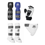 Kit Tae Kwon Do Asiana (espinilleras+guantes+coderas+concha)