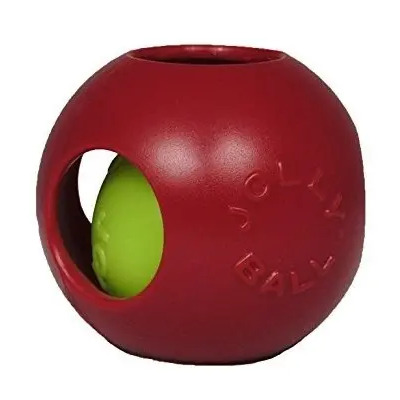 Jolly Mascotas 6 Pulgadas Teaser Ball, Rojo