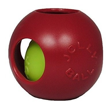 Jolly Mascotas 6 Pulgadas Teaser Ball, Rojo