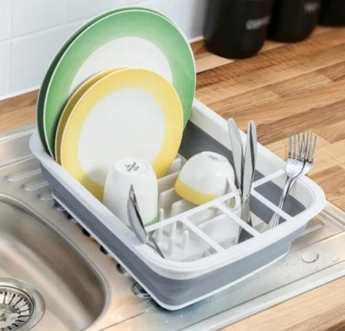 Secador De Platos Silicona Plegable Multiusos Cocina / Lhua