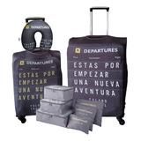 Kit Fundas Valija Cabina + Grande + Cuello + 6 Organizadores