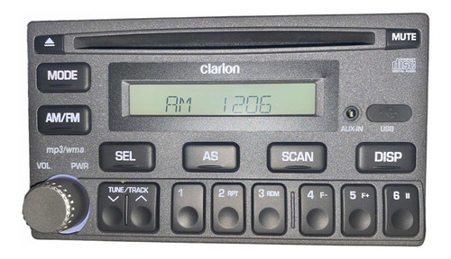 Auto Rádio Clarion E Din Cd Mp3 Usb E Entrada Auxiliar