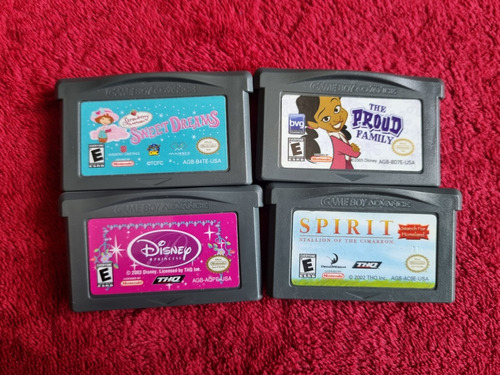 Lote De 4 Cartuchos Originales Disney Para Game Boy Advance 