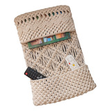 Organizador Porta Control Remoto Para Sillón Macrame 