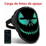 Máscara Led Terror Bluetooth Con Luz Led Para Fiesta De Hall