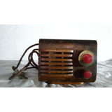 Antigua Mini Radio Válvulas De Madera Colección Decoración