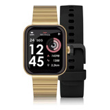 Smartwatch Technos Feminino Connect Max Dourado E Preto