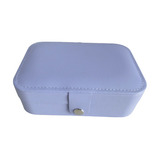 Caja Joyero Alhajero Organizador Anillos Bijouterie Color Violeta