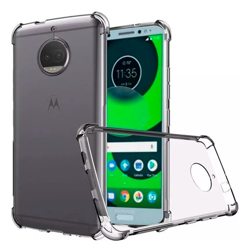 Funda Para Moto G6 Plus Transparente Antishock