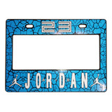 Portaplaca Para Moto Jordan Air Azul Premium 22.5 X 16.3cm