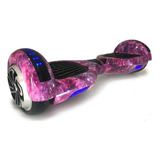 Hoverboard Skate Elétrico 6.5 Roxo Galáxia Led Bluetooth