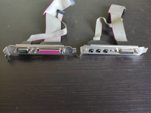 2 Rabichos De Áudio + Paralelo Serial Com Espelhos Pc Antigo