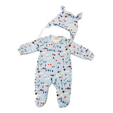 Pijama Para Bebês Infantil Menino Frio Inverno C/touca Zíper