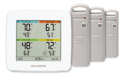 Acurite Medidor De Temperatura Y Humedad Con 3 Sensores De .