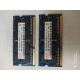 Lote 2 Memoria Ram Ddr3 2gb , 4gb Total, Hynix Laptop