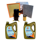 Kit 4 Filtros + 8 L Aceite Gulf 5w30 Vw Amarok Con Sensor