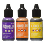 Tinta De Alcohol Adirondack Brights, 1/2 Onza, 3 Por Pa...