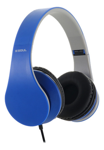 Auricular Soul Vincha Con Cable L600 Sonic Shock Color Azul