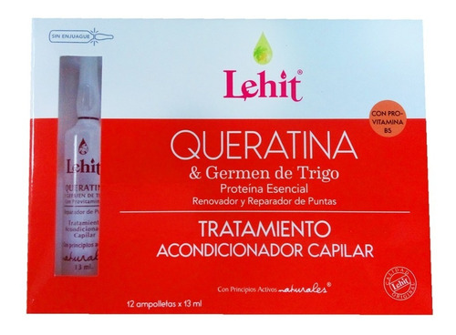Lehit Queratina Y Germen De Trigo 12 A - mL a $4600