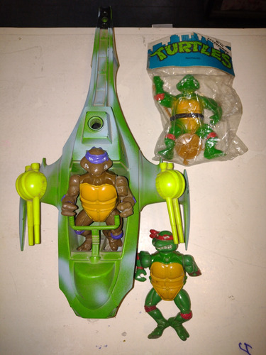 Tmt Tortugas Ninja Nave Figuras Vintage Usadas